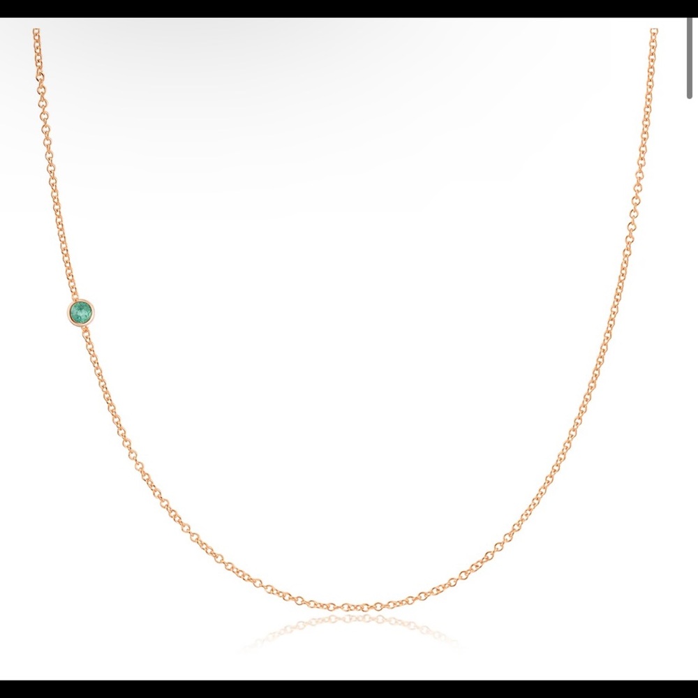Maya Brenner Necklace Emerald 14K